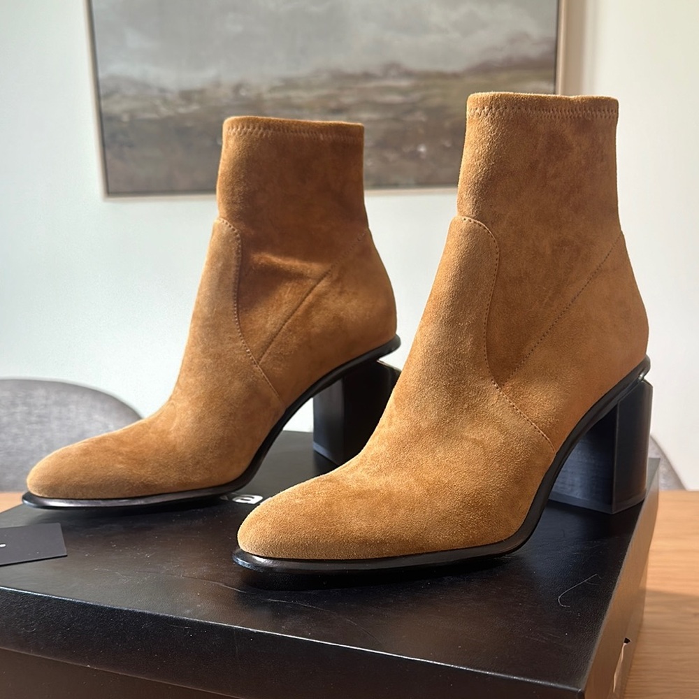 Alexander Wang Anna Stretch Suede Bootie - Picture 4 of 13